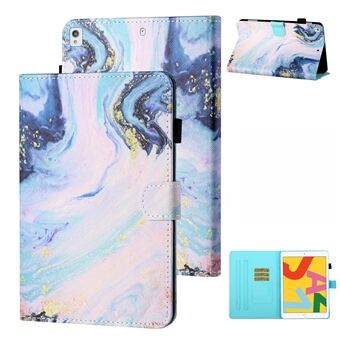 Patterned Leather Card Holder Stand Tablet Shell for iPad 10.2 (2021)/(2020)/(2019)/iPad Air 10.5 inch (2019)/iPad Pro 10.5-inch (2017)