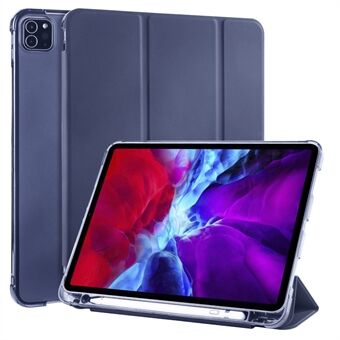 Slim PU Leather Trifold Stand Cover Back Shell with Pen Slot Auto Wake/Sleep for iPad Pro 12.9-inch (2020)