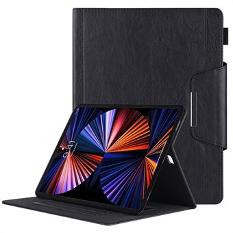 Card Slots Design PU Leather Stand Tablet Case Cover with Auto Wake/Sleep for iPad Pro 12.9-inch (2021)/(2020)/(2018)