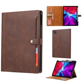 Pen Slot Design PU Leather Tablet Case with Wallet Stand for iPad Pro 11-inch (2020)