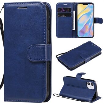 Solid Color PU Leather Wallet Stand Mobile Phone Shell for iPhone 12 mini