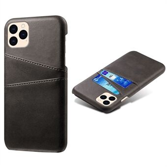 KSQ PU Leather Coated Plastic Case with Double Card Slots for iPhone 12 mini