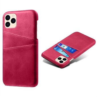 KSQ PU Leather Coated Plastic Case with Double Card Slots for iPhone 12 mini