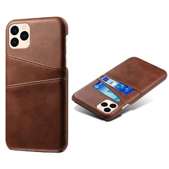 KSQ PU Leather Coated Plastic Case with Double Card Slots for iPhone 12 mini