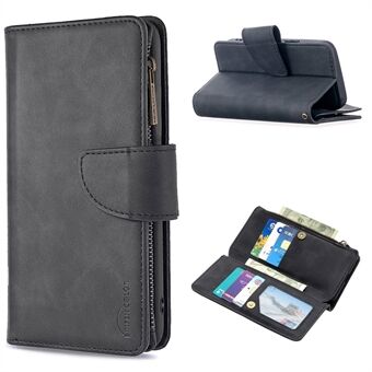 BF02 Zipper Pocket Detachable 2-in-1 Leather Wallet Stand Phone Cover for iPhone 12 mini 5.4 inch