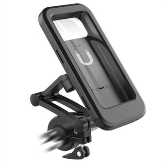 360° Rotation Touch Screen Waterproof Bicycle Mobile Phone Bag Bracket with Built-in Magnetic Attraction