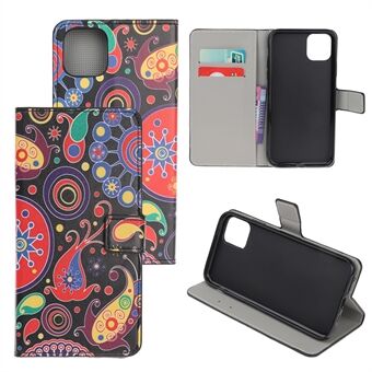 Pattern Printing PU Leather Wallet Stand Phone Shell for iPhone 12