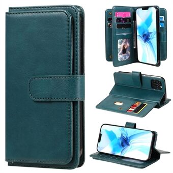 Multi-function 10 Card Slots Leather Wallet Stand Case for iPhone 12 Pro/12