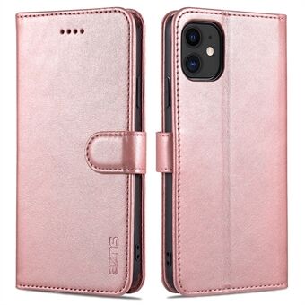 AZNS PU Leather Stand Wallet Design Phone Cover Shell for iPhone 12/12 Pro 6.1 inch