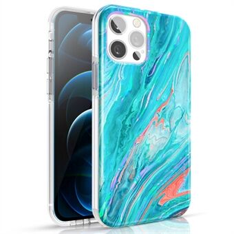 KINGXBAR  Fascinating Ocean Pattern Design TPE + PC + TPU Hybrid Case for iPhone 12 6.1 inch/12 Pro 6.1 inch