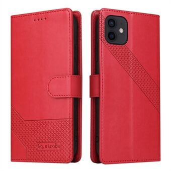 GQ.UTROBE 009 Series Full Protection Leather Phone Wallet Cover Shell for iPhone 12 Pro / iPhone 12 6.1 inch