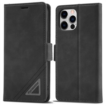 FORWENW F3-Series For iPhone 12 / 12 Pro 6.1 inch All-around Protection Wallet Feature Case PU Leather Magnetic Phone Cover with Stand