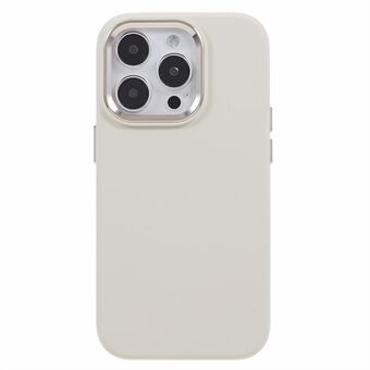 Back Cover for iPhone 12 / 12 Pro 6.1 inch Aluminum Alloy Camera Frame Liquid Silicone+PC Phone Case