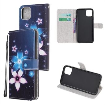 Printing Style Cross Skin Leather Protective Cover with Strap for iPhone 12 Pro 6.1 inch