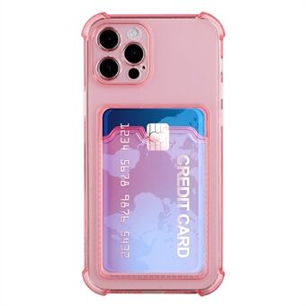 TPU Phone Case Anti-fall Cover Shell with Card Slot for iPhone 12 Pro