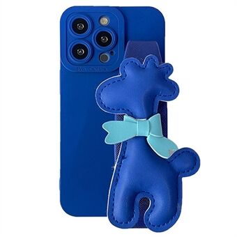 TPU Phone Case for iPhone 12 Pro 6.1 inch Precise Cutouts Anti-fall Mobile Phone Cover with Giraffe Wrist Strap