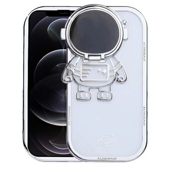 Shockproof Case for iPhone 12 Pro 6.1 inch Anti-Drop Spaceman Design TPU Phone Case with Camera Lens Cover