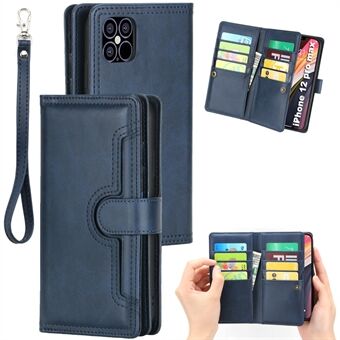 Multiple Card Slots Split Leather Phone Cover Case for iPhone 12 Pro Max 6.5-inch