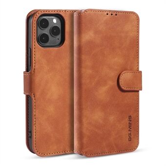 DG.MING Retro Style Leather Wallet Stand Case for iPhone 12 Pro Max 6.7 inch