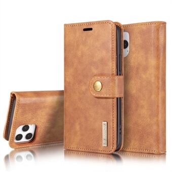 DG.MING Detachable 2-in-1 Split Leather Wallet Shell + PC Back Shell for iPhone 12 Pro Max 6.7 inch