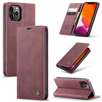 CASEME 013 Series Wallet Auto-absorbed Leather Flip Case for iPhone 12 Pro Max 6.7 inch