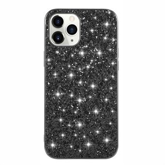 Glittering Sequins Plated TPU Frame + PC Hybrid Shell Case for iPhone 12 Pro Max 6.7-inch