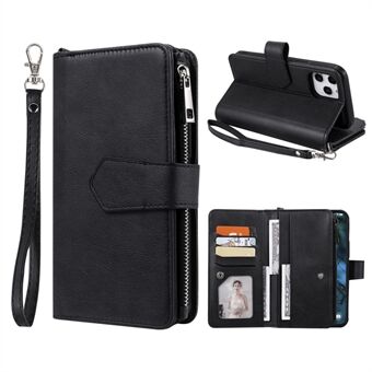 Detachable 2 in 1 Leather Phone Case with Zippered Wallet for iPhone 12 Pro Max