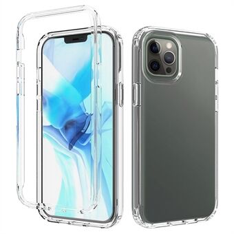 Gradient Color Clear TPU + PC Phone Case for iPhone 12 Pro Max - Transparent