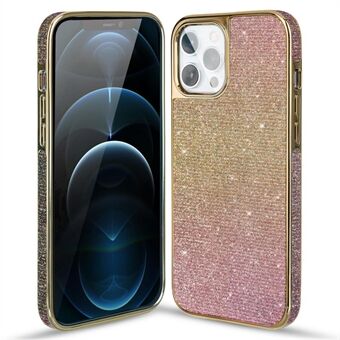 KINGXBAR Shiny Glitter Color Change PC + TPU Hybrid Phone Case Cover for iPhone 12 Pro Max 6.7 inch