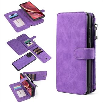 MEGSHI 007 Series for iPhone 12 Pro Max 6.7 inch TPU PC Case 2-in-1 Detachable PU Leather Wallet