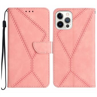 HT05 Phone Flip Case for iPhone 12 Pro Max 6.7 inch Magnetic Clasp Skin-touch PU Leather Cover Wallet Shell