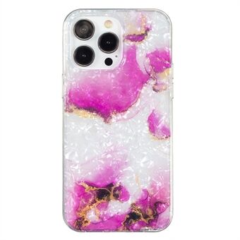 For iPhone 12 Pro Max 6.7 inch IMD Marble Flower Phone Case Shell Pattern Anti-Drop TPU Phone Cover