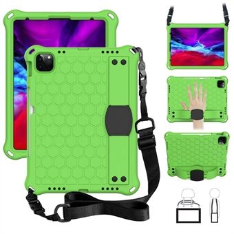 Honeycomb Texture EVA Tablet Shell with Shoulder Strap for iPad Air (2020)/Pro 11-inch (2020)(2018)