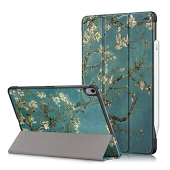 Pattern Printing Tri-fold Stand PU Leather Magnetic Cover with Auto Sleep/Wake for iPad Air (2020)