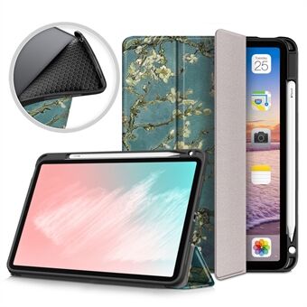 Pattern Printing PU Leather Tri-fold with Pen Slot Tablet Cover for Apple iPad Air (2020)/iPad Air 4/iPad Air (4th generation)