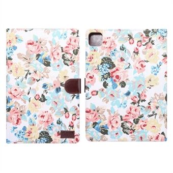 Flower Cloth Skin Wallet PU Leather Tablet Cover for iPad Air (2020)/Air 4