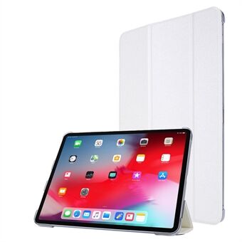 Silk Texture Tri-fold Stand PU Leather Flip Tablet Case for iPad Air (2020)