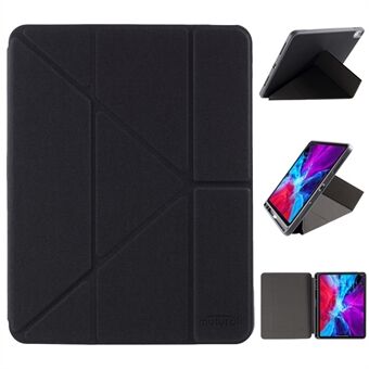 MUTURAL Origami Stand Design Leather Case with Pen Slot for iPad Air (2020)