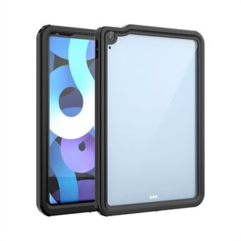 IP68 Dual Protection Waterproof Case Transparent Back Shell for iPad Air (2020)