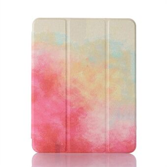 Tri-fold Pattern Printing PU Leather + TPU Tablet Case Cover for iPad Air (2020)