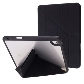 Auto Wake/Sleep Origami Stand Acrylic + PU Leather Tablet Cover Shell for iPad Air (2020)