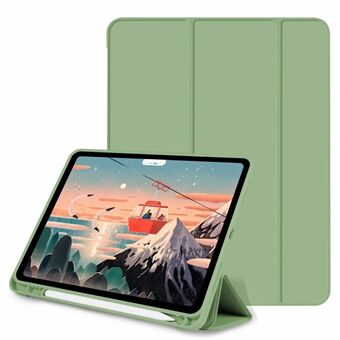 PU Leather Auto Wake/Sleep Tri-fold Stand Drop-proof Tablet Case Shell with Pen Slot for iPad Air (2020)