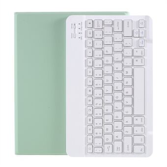 For iPad Air (2020) Bluetooth Wireless Keyboard Leather Case with Pen Slot