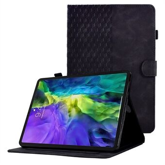 For iPad Pro 11-inch (2018) / (2020)  /  Air (2020) Anti-Drop Leather Case Auto Wake / Sleep Shockproof Case Solid Color Pattern Imprinted Tablet Cover with Card Slots / Stand