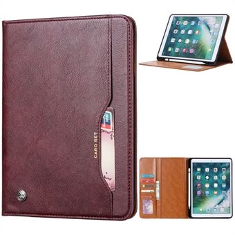 PU Leather Wallet Tablet Protector Cover with Pen Holder for iPad 10.2 (2020)