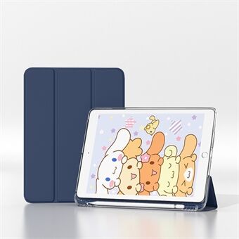 Tri-fold Stand Design PU Leather Pen Slot Cover for iPad 10.2 (2019)/(2020)