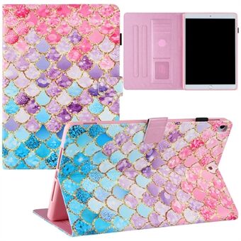 Silk Texture Printing Smart Leather Stand Cover for iPad 10.2 (2020)/(2019)/iPad Air 10.5 inch (2019)/Pro 10.5-inch (2017)