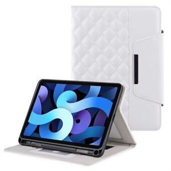 Embroidery Grids with Quality Hardware Leather Stand Wallet Tablet Cover for iPad 10.2 (2021)/(2020)/(2019)/Pro 10.5-inch (2017)/Air 10.5 inch (2019)