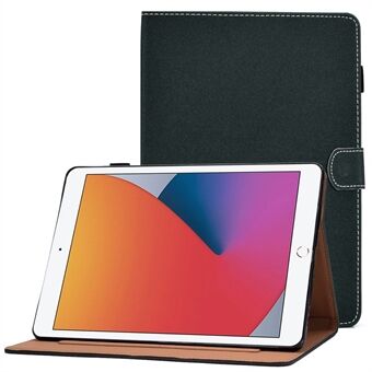 For iPad 10.2 (2020) / (2019) / iPad Air 10.5 inch (2019) PU Leather Card Slots Tablet Case Adjustable Stand Magnetic Clasp Cover with Pencil Loop Holder