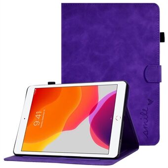 For iPad 10.2 (2019) / (2020) / iPad Air 10.5 inch (2019) PU Leather Stand Folio Case Pattern Imprinted Card Slots Tablet Cover with Pencil Holder